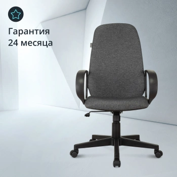 Кресло руководителя Бюрократ CH-808AXSN, обивка: ткань, цвет: серый 3C1 (CH-808AXSN/G)