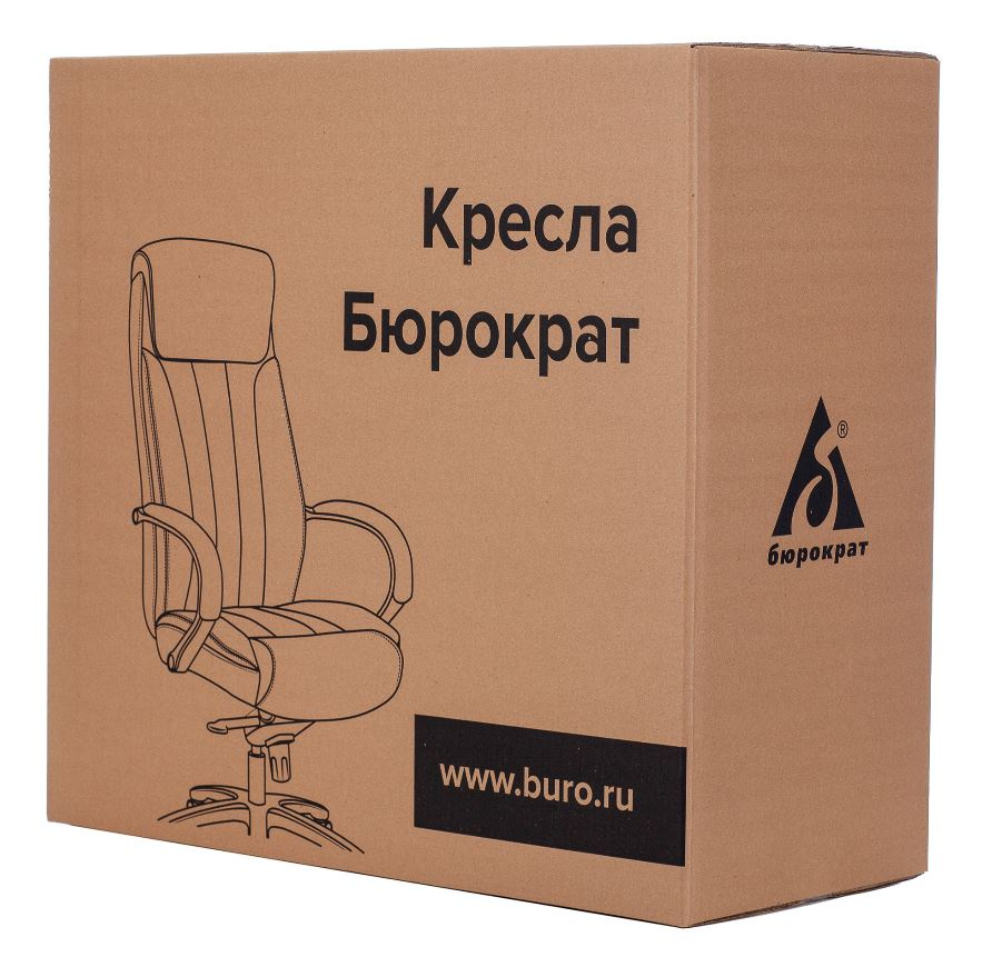 Кресло руководителя Бюрократ T-9908, обивка: кожа, цвет: черный (T-9908/WALNUT) от магазина Buro.store