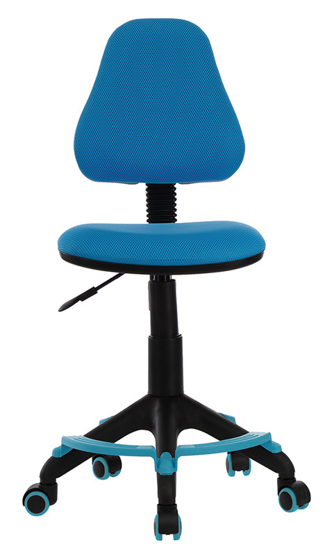 Кресло детское Бюрократ KD-4-F, обивка: ткань, цвет: голубой (KD-4-F/TW-55) от магазина Buro.store