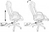 Кресло руководителя Бюрократ CH-824, обивка: эко.кожа, цвет: черный (CH-824B/LBLACK) от магазина Buro.store