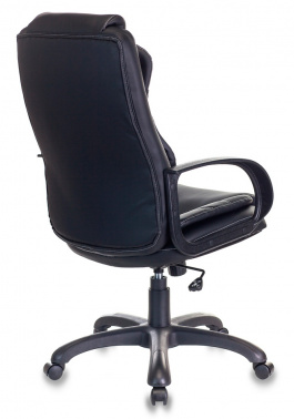Кресло руководителя Бюрократ CH-839, обивка: эко.кожа, цвет: черный Leather Black (CH-839/BLACK)