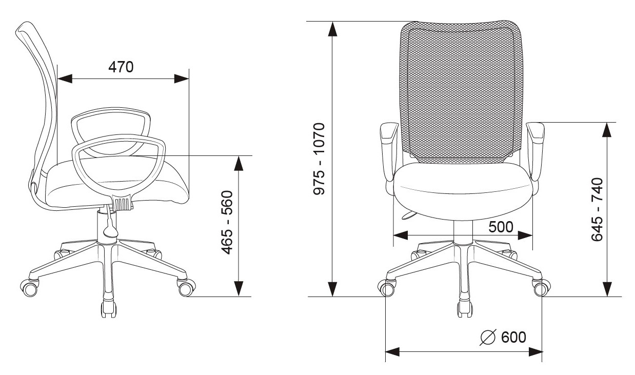 Кресло Бюрократ CH-599AXSN, обивка: сетка/ткань, цвет: черный TW-11 (CH-599AXSN/32B/TW-11) от магазина Buro.store