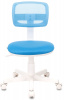 Кресло детское Бюрократ CH-W299, обивка: ткань, цвет: голубой TW-55 (CH-W299/LB/TW-55) от магазина Buro.store