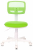 Кресло детское Бюрократ CH-W299, обивка: сетка/ткань, цвет: салатовый TW-18 (CH-W299/SD/TW-18)