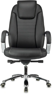 Кресло руководителя Бюрократ T-9923SL, обивка: кожа, цвет: черный (T-9923SL/BLACK)