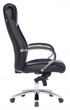 Кресло руководителя Бюрократ T-9923SL, обивка: кожа, цвет: черный (T-9923SL/BLACK)