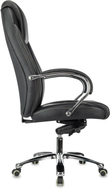 Кресло руководителя Бюрократ T-9923SL, обивка: кожа, цвет: черный (T-9923SL/BLACK)