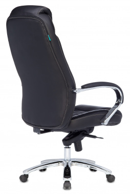 Кресло руководителя Бюрократ T-9923SL, обивка: кожа, цвет: черный (T-9923SL/BLACK)