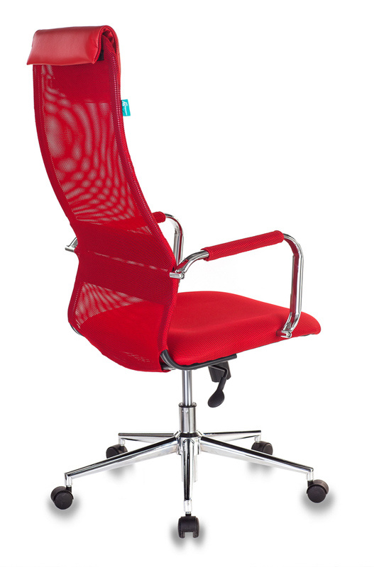 Кресло руководителя Бюрократ KB-9N, обивка: сетка/ткань, цвет: красный TW-97N (KB-9N/R/TW-97N) от магазина Buro.store