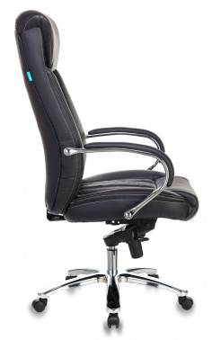 Кресло руководителя Бюрократ T-9922SL, обивка: кожа, цвет: черный (T-9922SL/BLACK)