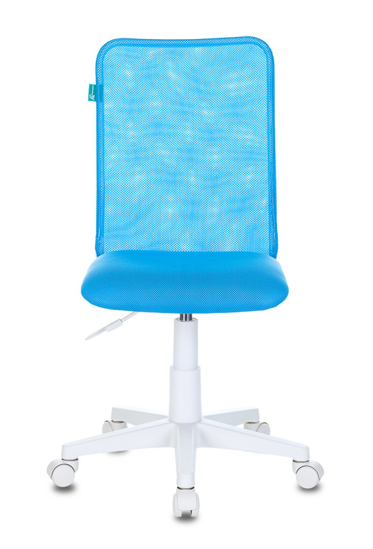Кресло детское Бюрократ KD-9, обивка: сетка/ткань, цвет: голубой TW-55 (KD-9/WH/TW-55) от магазина Buro.store