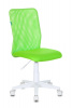 Кресло детское Бюрократ KD-9, обивка: сетка/ткань, цвет: салатовый TW-18 (KD-9/WH/TW-18) от магазина Buro.store