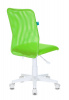Кресло детское Бюрократ KD-9, обивка: сетка/ткань, цвет: салатовый TW-18 (KD-9/WH/TW-18) от магазина Buro.store