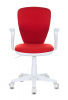 Кресло детское Бюрократ KD-W10AXSN, обивка: ткань, цвет: красный (KD-W10AXSN/26-22) от магазина Buro.store