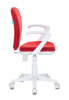 Кресло детское Бюрократ KD-W10AXSN, обивка: ткань, цвет: красный (KD-W10AXSN/26-22) от магазина Buro.store
