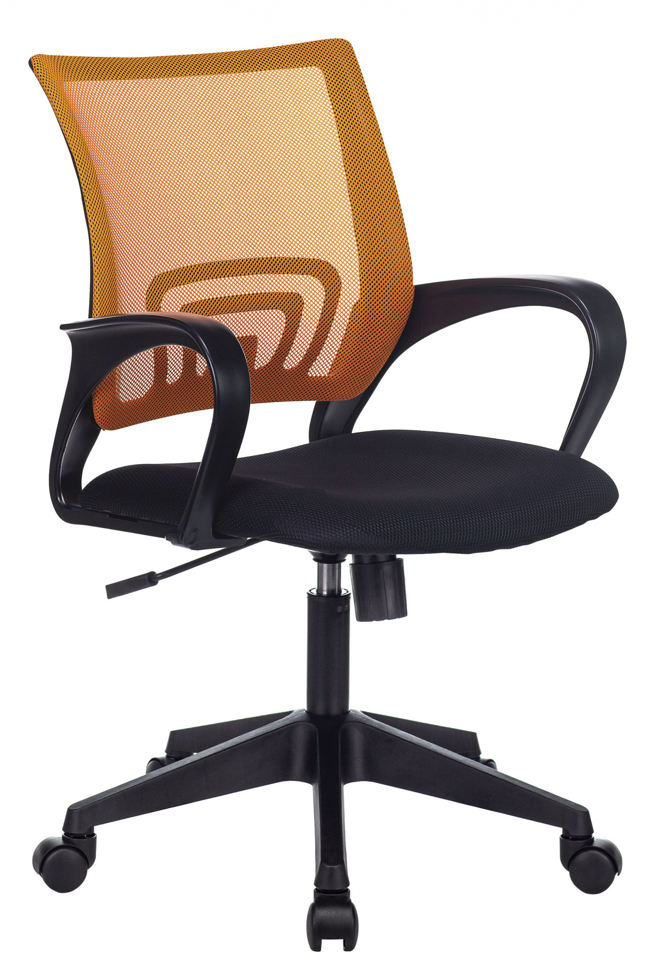 Кресло Бюрократ CH-695N, обивка: сетка/ткань, цвет: оранжевый/черный TW-11 (CH-695N/OR/TW-11) от магазина Buro.store