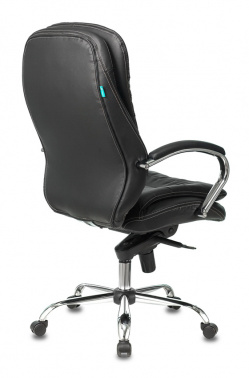 Кресло руководителя Бюрократ T-9950, обивка: кожа, цвет: черный (T-9950/BLACK)