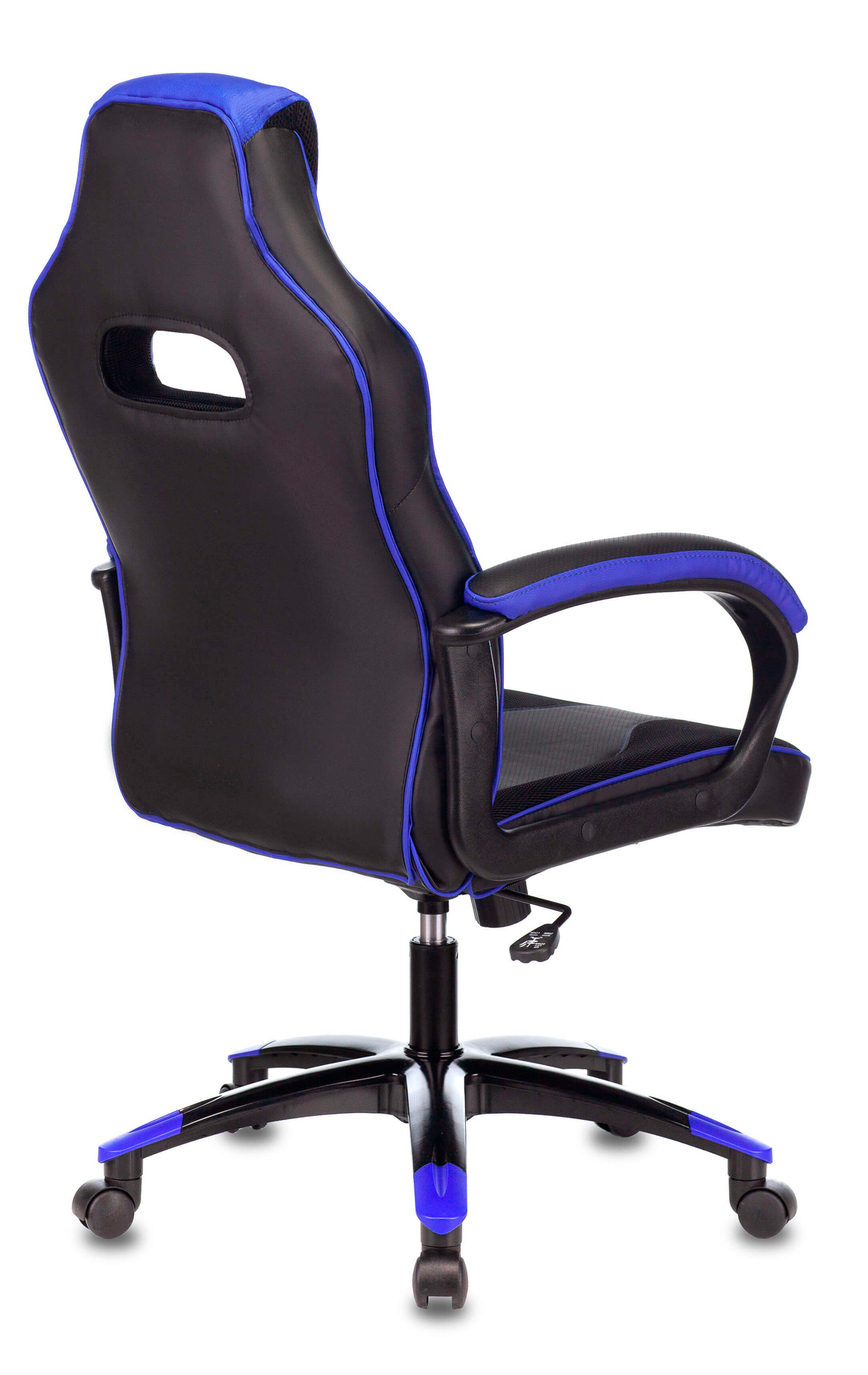 Кресло игровое Zombie VIKING 2 AERO, обивка: эко.кожа/ткань, цвет: черный/синий (VIKING 2 AERO BLUE) от магазина Buro.store
