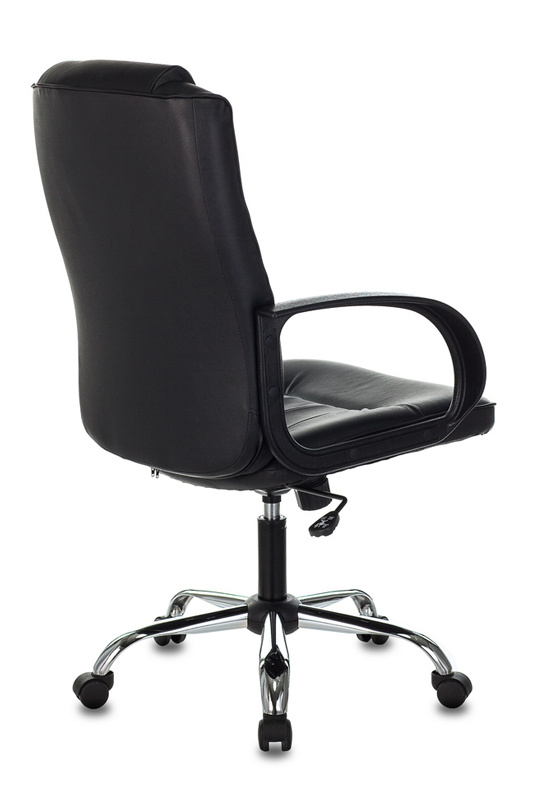 Кресло руководителя Бюрократ T-800N, обивка: кожа, цвет: черный (T-800N/BLACK) от магазина Buro.store
