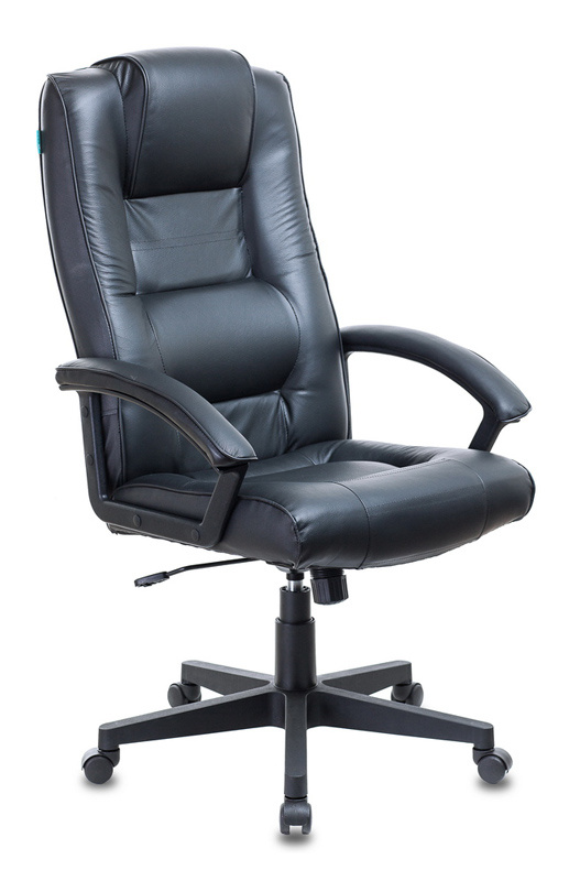 Кресло руководителя Бюрократ T-9906N, обивка: кожа, цвет: черный (T-9906N/BLACK) от магазина Buro.store