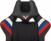 Кресло игровое Zombie VIKING 4 AERO, обивка: ткань/экокожа, цвет: белый/синий/красный (VIKING 4 AERO RUS) от магазина Buro.store