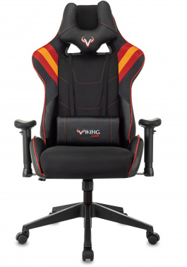 Кресло игровое Zombie VIKING 4 AERO, обивка: ткань/экокожа, цвет: черный/красный (VIKING 4 AERO RED)