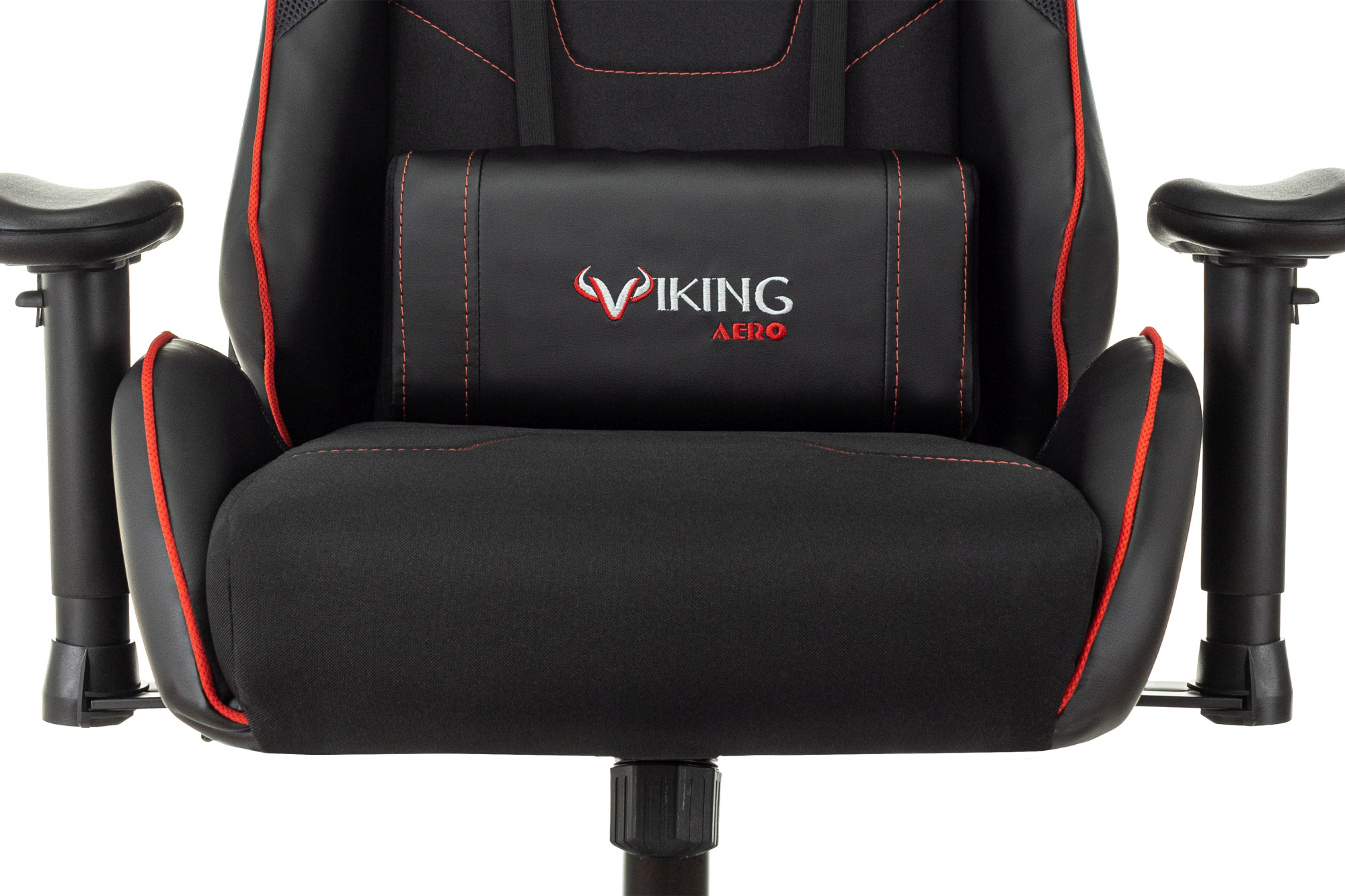 Кресло игровое Zombie VIKING 4 AERO, обивка: ткань/экокожа, цвет: черный/красный (VIKING 4 AERO RED) от магазина Buro.store
