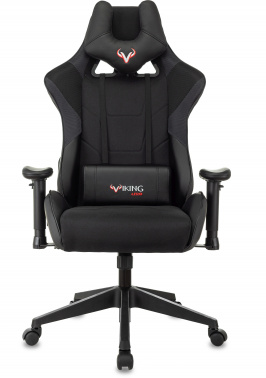 Кресло игровое Zombie VIKING 4 AERO, обивка: ткань/экокожа, цвет: черный (VIKING 4 AERO BLACK)