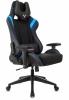 Кресло игровое Zombie VIKING 4 AERO, обивка: ткань/экокожа, цвет: черный/синий (VIKING 4 AERO BLUE) от магазина Buro.store