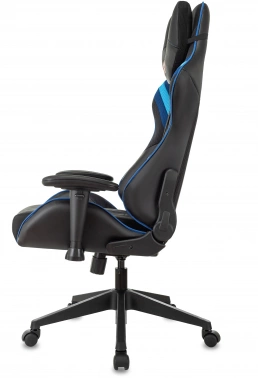 Кресло игровое Zombie VIKING 4 AERO, обивка: ткань/экокожа, цвет: черный/синий (VIKING 4 AERO BLUE)