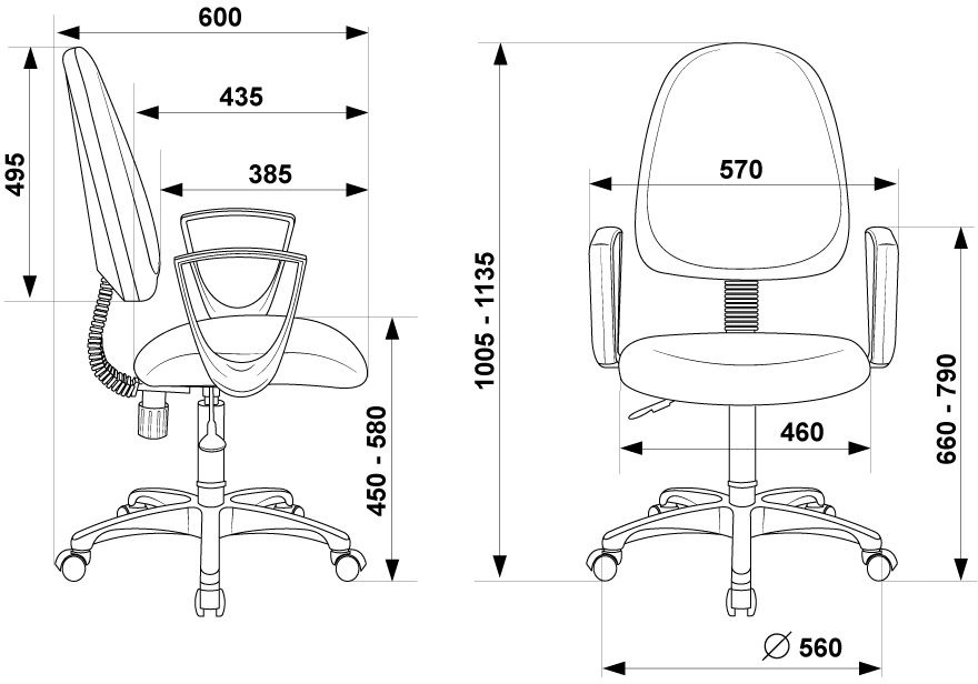 Кресло Бюрократ CH-1300N, обивка: ткань, цвет: серый 3C1 (CH-1300N/3C1) от магазина Buro.store