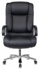 Кресло руководителя Бюрократ T-9925SL, обивка: кожа, цвет: черный (T-9925SL/BLACK)