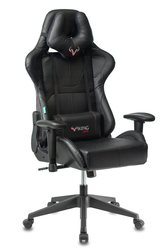 Кресло игровое Zombie VIKING 5 AERO, обивка: эко.кожа, цвет: черный (VIKING 5 AERO BLACK) от магазина Buro.store