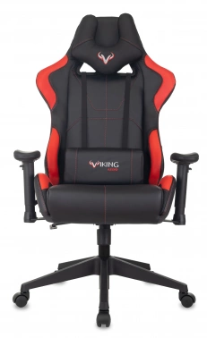Кресло игровое Zombie VIKING 5 AERO, обивка: эко.кожа, цвет: черный/красный (VIKING 5 AERO RED)