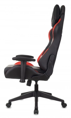 Кресло игровое Zombie VIKING 5 AERO, обивка: эко.кожа, цвет: черный/красный (VIKING 5 AERO RED)