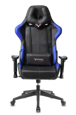 Кресло игровое Zombie VIKING 5 AERO, обивка: эко.кожа, цвет: черный/синий (VIKING 5 AERO BLUE)