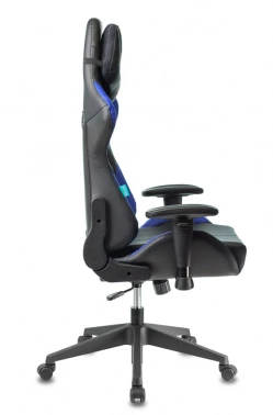 Кресло игровое Zombie VIKING 5 AERO, обивка: эко.кожа, цвет: черный/синий (VIKING 5 AERO BLUE)