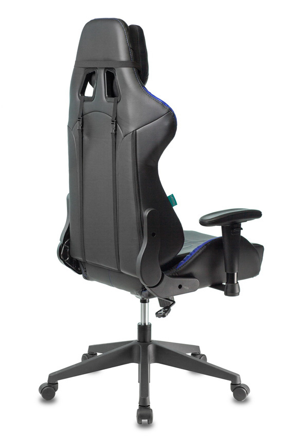 Кресло игровое Zombie VIKING 5 AERO, обивка: эко.кожа, цвет: черный/синий (VIKING 5 AERO BLUE) от магазина Buro.store