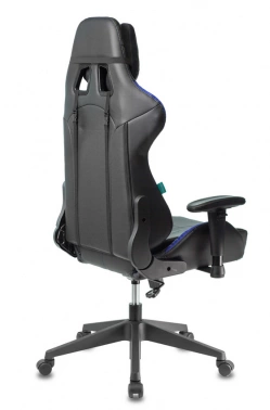 Кресло игровое Zombie VIKING 5 AERO, обивка: эко.кожа, цвет: черный/синий (VIKING 5 AERO BLUE)