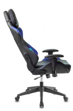 Кресло игровое Zombie VIKING 5 AERO, обивка: эко.кожа, цвет: черный/синий (VIKING 5 AERO BLUE)