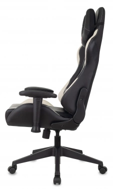 Кресло игровое Zombie VIKING 5 AERO, обивка: эко.кожа, цвет: черный/белый (VIKING 5 AERO WHITE)