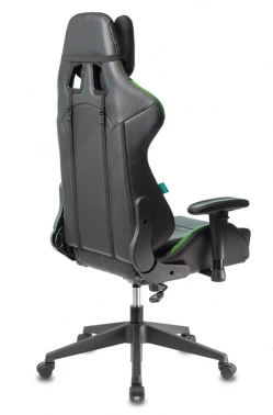 Кресло игровое Zombie VIKING 5 AERO, обивка: эко.кожа, цвет: черный/салатовый (VIKING 5 AERO LGREEN)