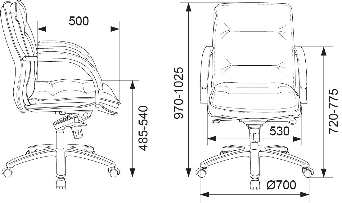 Кресло руководителя Бюрократ T-9927SL-LOW, обивка: кожа, цвет: слоновая кость (T-9927SL-LOW/IVORY) от магазина Buro.store
