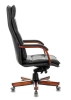 Кресло руководителя Бюрократ T-9927WALNUT, обивка: кожа, цвет: черный (T-9927WALNUT/BLACK) от магазина Buro.store