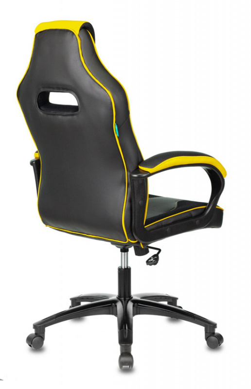 Кресло игровое Zombie VIKING 2 AERO, обивка: эко.кожа/ткань, цвет: черный/желтый (VIKING 2 AERO YELLOW) от магазина Buro.store