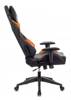Кресло игровое Zombie VIKING 5 AERO, обивка: эко.кожа, цвет: черный/оранжевый (VIKING 5 AERO ORANGE)