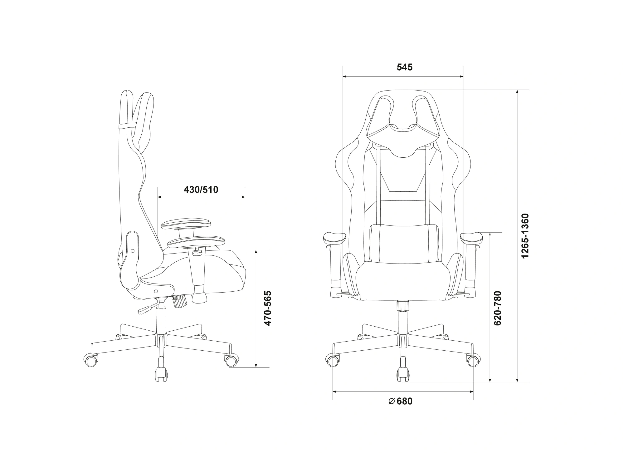 Кресло игровое Zombie VIKING KNIGHT, обивка: ткань, цвет: синий (VIKING KNIGHT LT27) от магазина Buro.store