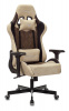 Кресло игровое Zombie VIKING 7 KNIGHT, обивка: ткань/экокожа, цвет: коричневый/бежевый (VIKING 7 KNIGHT BR) от магазина Buro.store