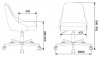 Кресло Бюрократ CH-340M, обивка: ткань, цвет: светло-коричневый (CH-340M/VELV90) от магазина Buro.store