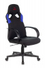 Кресло игровое Zombie RUNNER, обивка: ткань/экокожа, цвет: черный/синий (ZOMBIE RUNNER BLUE) от магазина Buro.store